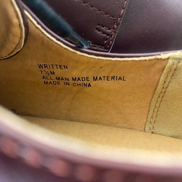 Madden Girl Written Burgundy Platform Oxford Shoes EUC Size 7.5 Goth Grunge - Picture 10 of 15